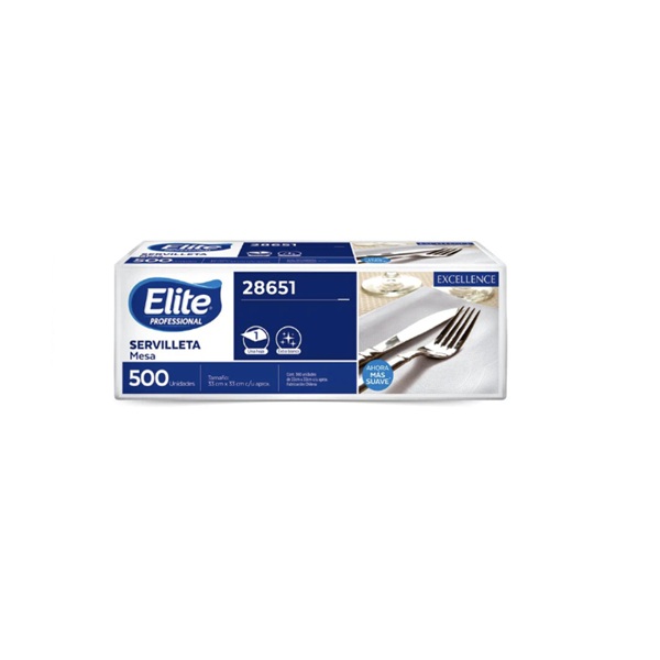 Servilletas De Papel Elite 33 X 33 (500 Unidades)